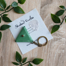 Load image into Gallery viewer, Leather Guitar Pick Pouch Keyring - Shadow Crafts