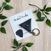 Load image into Gallery viewer, Leather Guitar Pick Pouch Keyring - Shadow Crafts