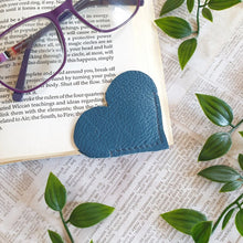 Load image into Gallery viewer, Leather Heart Bookmark - Shadow Crafts - Recycled Leather
