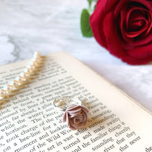 Load image into Gallery viewer, Paper Rose Flower Ring - Adjustable - Lots of Colours - Turn the Page Design