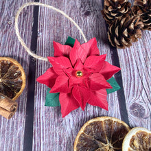 Load image into Gallery viewer, Poinsettia Flower Paper Decoration - Turn the Page Design
