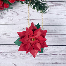 Load image into Gallery viewer, Poinsettia Flower Paper Decoration - Turn the Page Design
