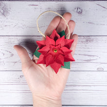 Load image into Gallery viewer, Poinsettia Flower Paper Decoration - Turn the Page Design