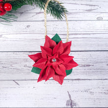 Load image into Gallery viewer, Poinsettia Flower Paper Decoration - Turn the Page Design
