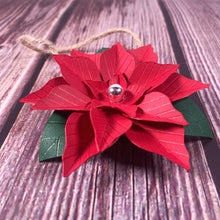 Load image into Gallery viewer, Poinsettia Flower Paper Decoration - Turn the Page Design