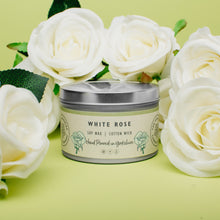 Load image into Gallery viewer, Candle - White Rose - hand poured soy wax candles - The Yorkshire Candle Company Ltd