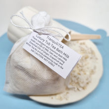 Load image into Gallery viewer, Bath Milk Soak - Tub Tea - PositivTEA - SereniTEA - TranquiliTEA - puns - Sensitive Skin treatments - Little Shop of Lathers