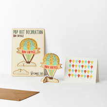 Load image into Gallery viewer, Bon Voyage Wooden Pop Out Card and Decoration - New Job - Leaving card - card and gift in one - The Pop Out Card Company