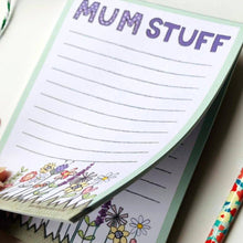 Load image into Gallery viewer, Mum Stuff - Notepad - Tear off lists - Flossy Teacake