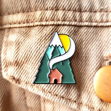 Load image into Gallery viewer, Cabin Enamel Pin - Or8 Design - camping, outdoors, adventure