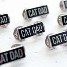 Load image into Gallery viewer, Cat Dad enamel pin - cat lovers - Purple Tree Designs
