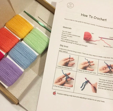 Load image into Gallery viewer, Learn to Crochet Kit - DIY Kit - Robins and Rainbows