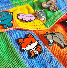 Load image into Gallery viewer, FND - Functional Neurologic Disorder - Chronic illness awareness Enamel Pin - Invisible Illness Club - Innabox