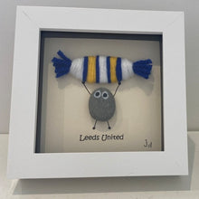 Load image into Gallery viewer, Leeds United Pebble Art Frame - Pebbled19 - Football Fans