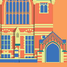 Load image into Gallery viewer, The Great Hall, University of Leeds - Square Print - Empty Insides Art