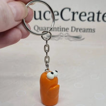 Load image into Gallery viewer, Grumpies Keyrings - Mini Polymer Clay Keyring - Luuce Creates