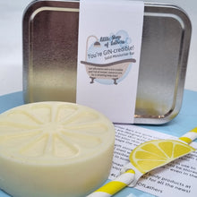 Load image into Gallery viewer, GIN-credible Solid Moisturiser Bar - Little Shop of Lathers - Handmade Body Bar