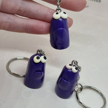 Load image into Gallery viewer, Grumpies Keyrings - Mini Polymer Clay Keyring - Luuce Creates