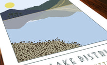 Load image into Gallery viewer, Haystacks and Buttermere travel inspired poster print - Sweetpea & Rascal - Lake District Cumbria