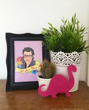 Load image into Gallery viewer, Jeff Goldblum Print - Let love blum - Jurassic Park - Thriftbox