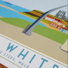 Load image into Gallery viewer, Whitby tourism inspired poster print - Sweetpea & Rascal - Yorkshire coast