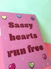 Load image into Gallery viewer, Sassy Hearts Run Free - Mini Print - Thriftbox