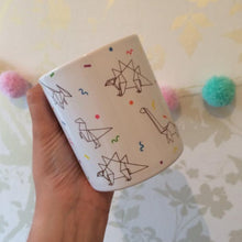 Load image into Gallery viewer, Dinosaur Origami Mug - Thriftbox