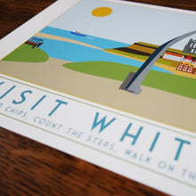 Load image into Gallery viewer, Whitby tourism inspired poster print - Sweetpea & Rascal - Yorkshire coast
