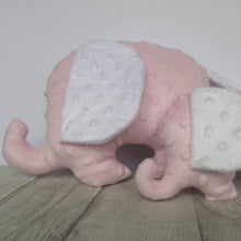 Load image into Gallery viewer, Stuffed Elephant toy - pale pink - Sewn by Sarah - new baby gift - nursery - children