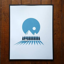Load image into Gallery viewer, Campervan Mountains Screen print - Art print - Adventurers - Scandinavian Design - Or8 Design