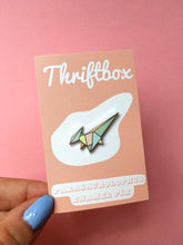 Load image into Gallery viewer, Dinosaur Enamel Pin - Parasaurolophus - Thriftbox