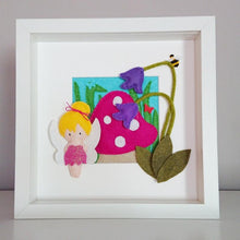Load image into Gallery viewer, Fairy Frame - Felt figures - Nursery Decor - Fairytales - Giddy Designs