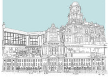 Load image into Gallery viewer, Hyde Park Leeds Collage - Illustration - A4 print - Art by Arjo - Yorkshire Art - Leeds