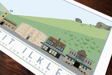 Load image into Gallery viewer, Ilkley Travel inspired A3 poster print - Sweetpea & Rascal - Yorkshire prints - Yorkshire scenes and landmarks