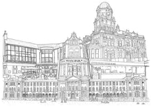 Load image into Gallery viewer, Hyde Park Leeds Collage - Illustration - A4 print - Art by Arjo - Yorkshire Art - Leeds