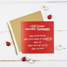 Load image into Gallery viewer, The Cats Guide to Christmas Cards - Funny Christmas Greetings - Purple Tree Designs - living with cats