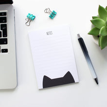 Load image into Gallery viewer, A6 Cat notepad - Notes - cat lovers - Purple Tree Designs - stationery