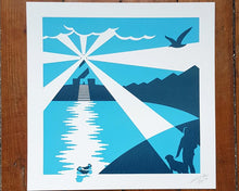 Load image into Gallery viewer, Lighthouse / Harbour / Seaside Screen print - Art print - Or8 Design