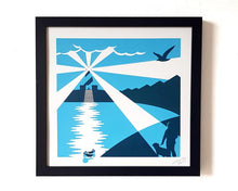 Load image into Gallery viewer, Lighthouse / Harbour / Seaside Screen print - Art print - Or8 Design