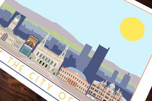 Load image into Gallery viewer, Leeds Travel inspired A3 poster print - Sweetpea & Rascal - Yorkshire prints