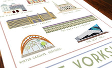 Load image into Gallery viewer, Visit Yorkshire Travel inspired A3 poster print - Sweetpea & Rascal - Yorkshire prints