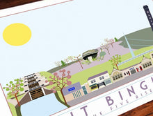 Load image into Gallery viewer, Bingley Travel inspired poster print - Sweetpea & Rascal - Yorkshire prints