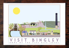 Load image into Gallery viewer, Bingley Travel inspired poster print - Sweetpea & Rascal - Yorkshire prints