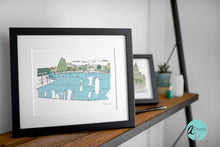 Load image into Gallery viewer, Ilkley Lido Print - Accidental Vix Prints - Yorkshire illustrations