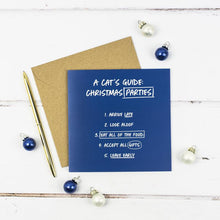 Load image into Gallery viewer, The Cats Guide to Christmas Cards - Funny Christmas Greetings - Purple Tree Designs - living with cats