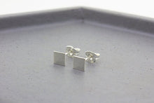 Load image into Gallery viewer, Square/Diamond Stud Earrings - Sterling Silver - Maxwell Harrison Jewellery