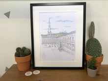 Load image into Gallery viewer, The Piece Hall Halifax Illustration - A4 print - Art by Arjo - Yorkshire Art