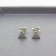 Load image into Gallery viewer, Triangle Stud Earrings - Sterling Silver - Maxwell Harrison Jewellery