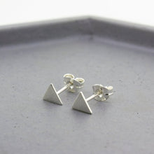 Load image into Gallery viewer, Triangle Stud Earrings - Sterling Silver - Maxwell Harrison Jewellery