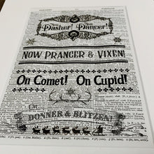 Load image into Gallery viewer, Dictionary Page Print - The Night Before Christmas - Turn the Page Design